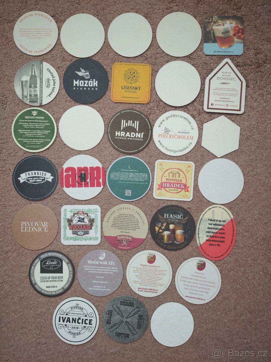Pivní tácky malých českých pivovarů - 2