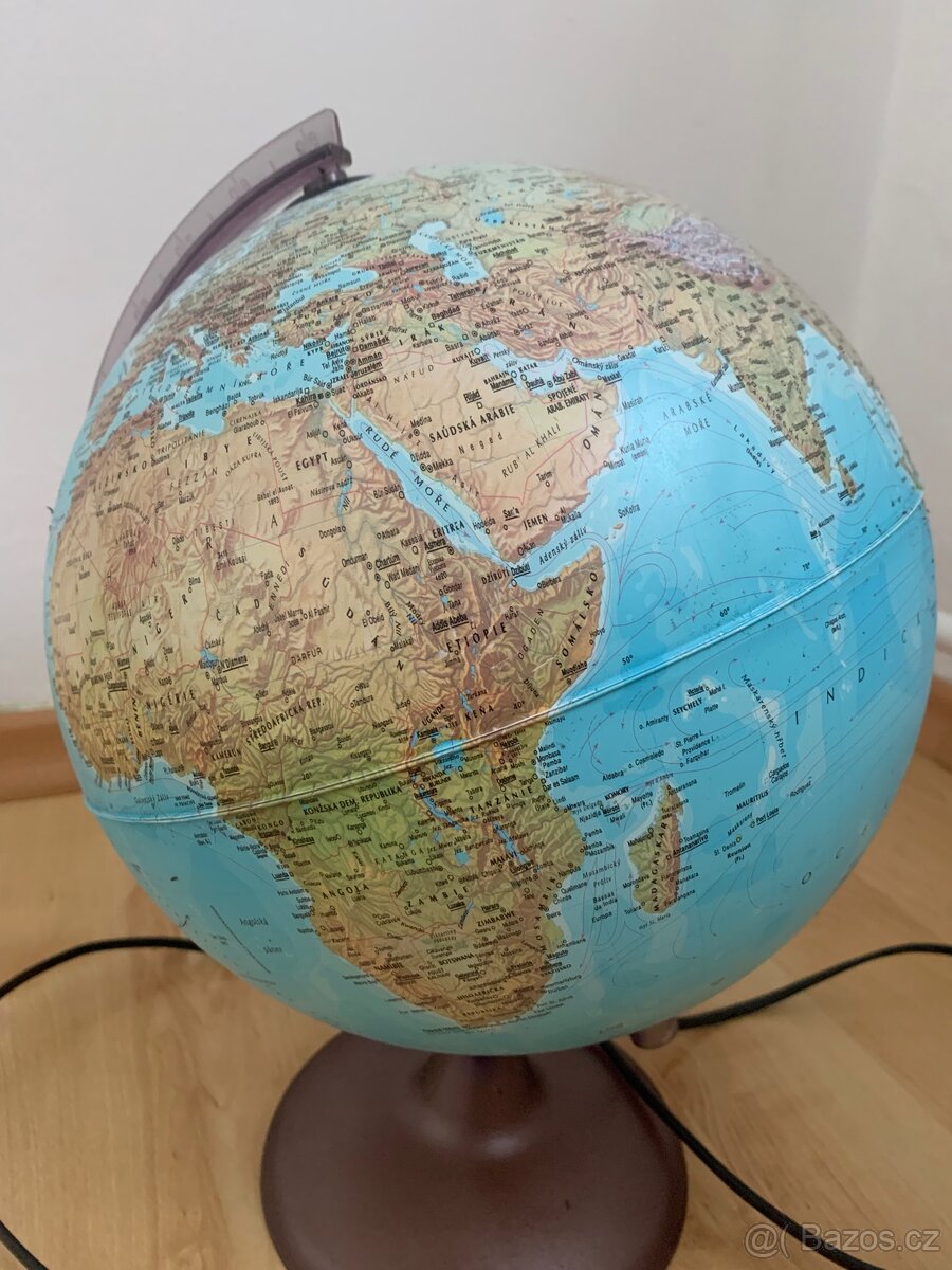 Dekorační stolní lampa – svítící glóbus (43 cm) - 2