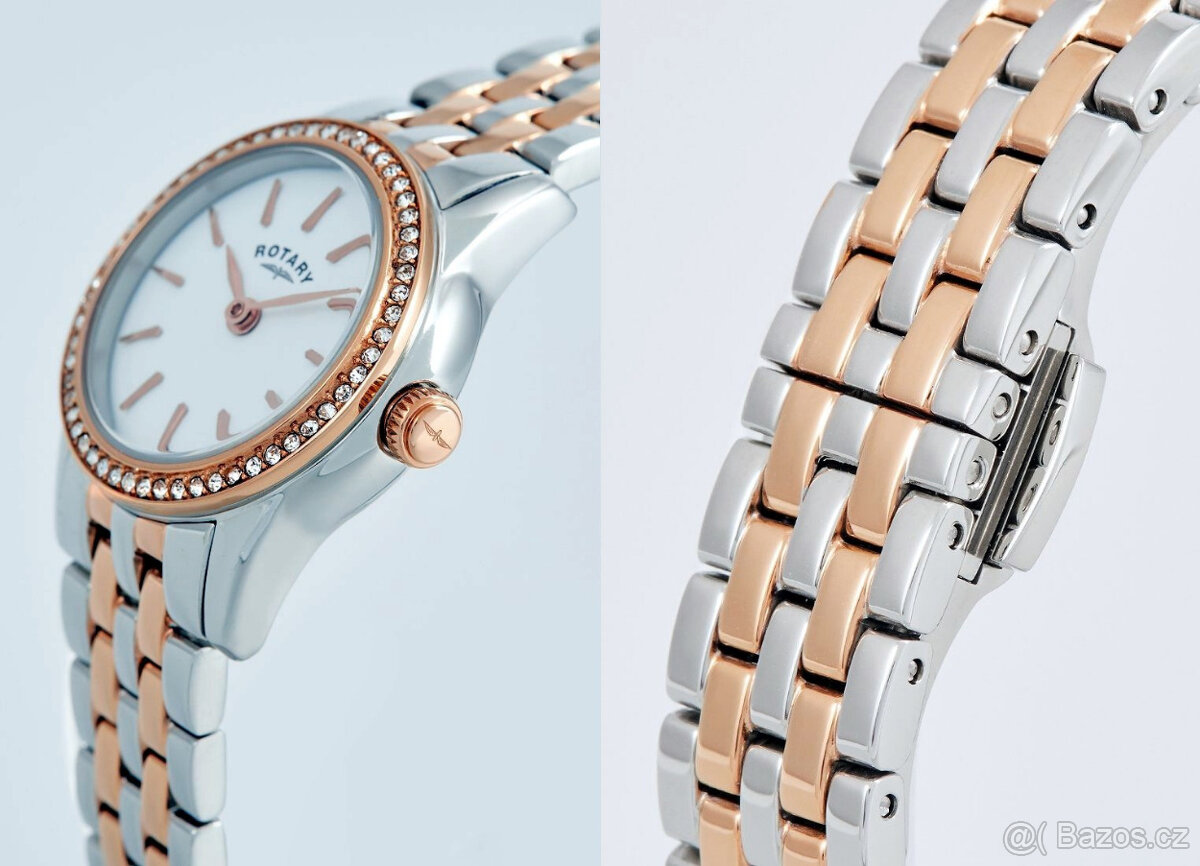 ROTARY Verona sada hodinek, řetízku, náušnic, nové, -4000 Kč - 2
