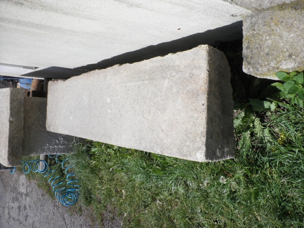 stará kamenná žulová lavice d-166 cm lavička - 2