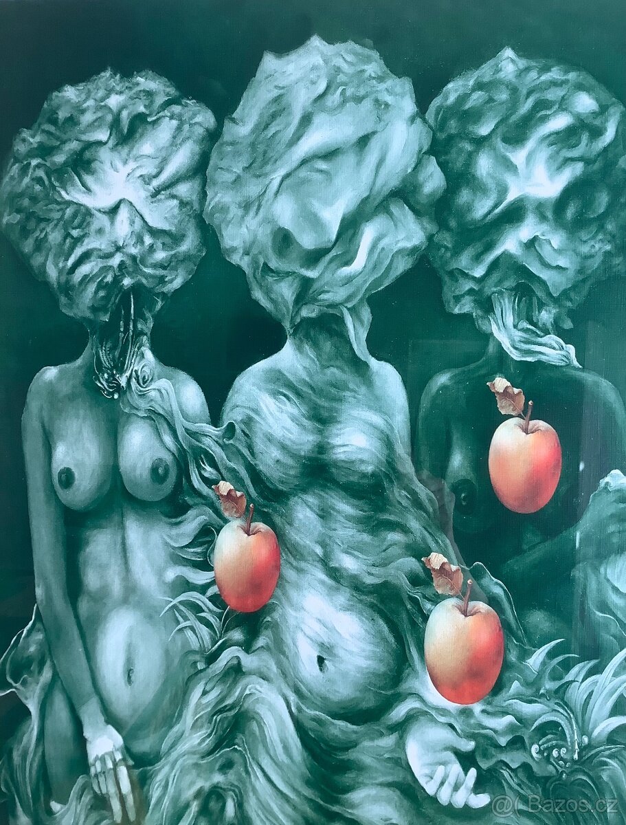 Obraz - reprodukce Juraj Jakubisko “Tři grácie” (1999) - 2