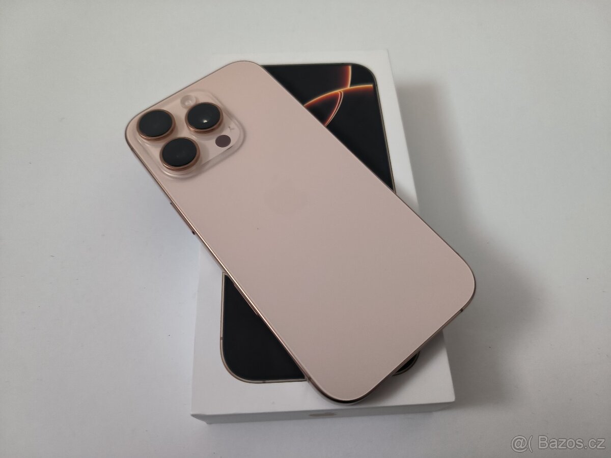 apple iphone 16 PRO 128gb Desert Titanium / Batéria 93% - 2