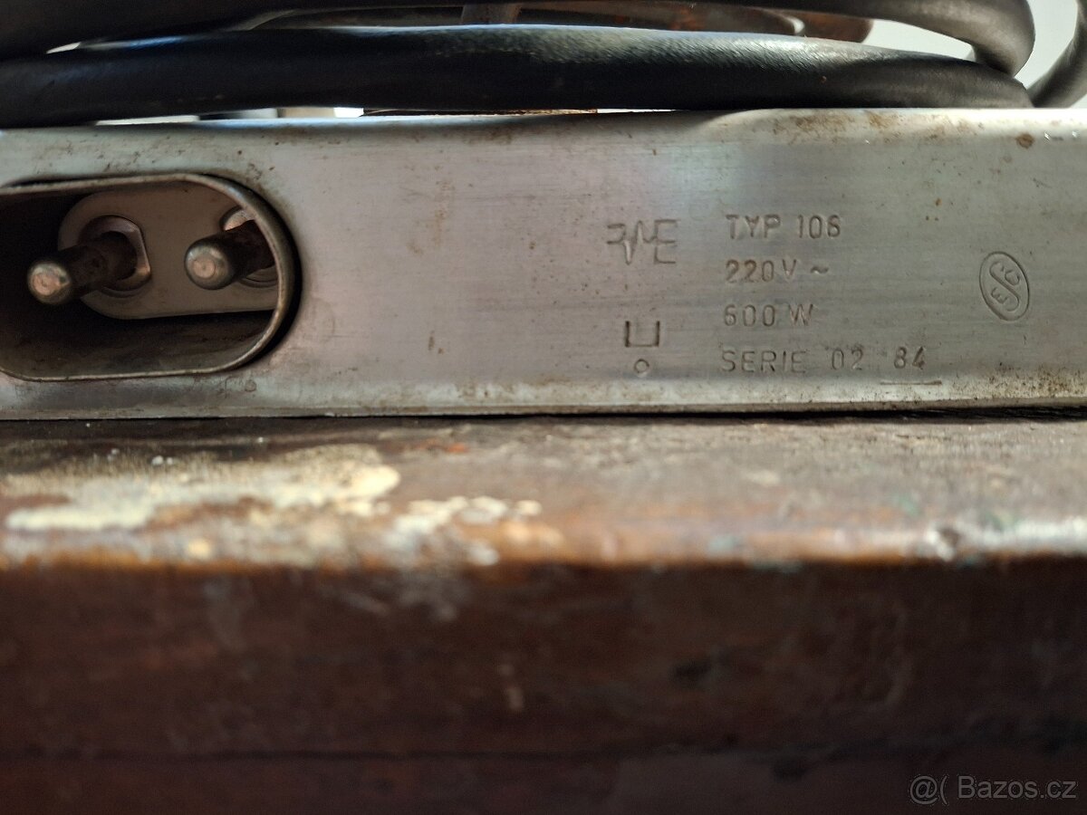 Vařič jednoplotýnkový retro - 2