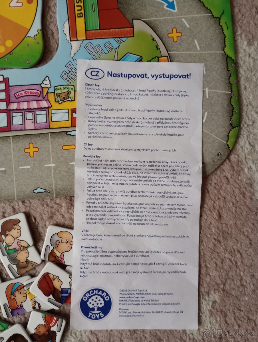 Stolní hra- Nastupovat, vystupovat - 2