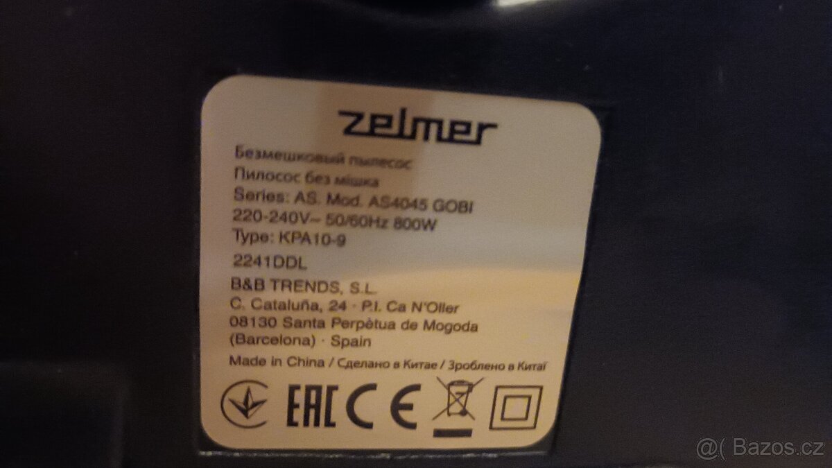 Cyklonovy bezsackovy vysavac Zelmer Gobi - 2