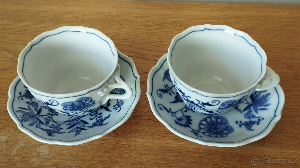 pravý cibulák hrnky/ šálky s podšálky Dubí - 2