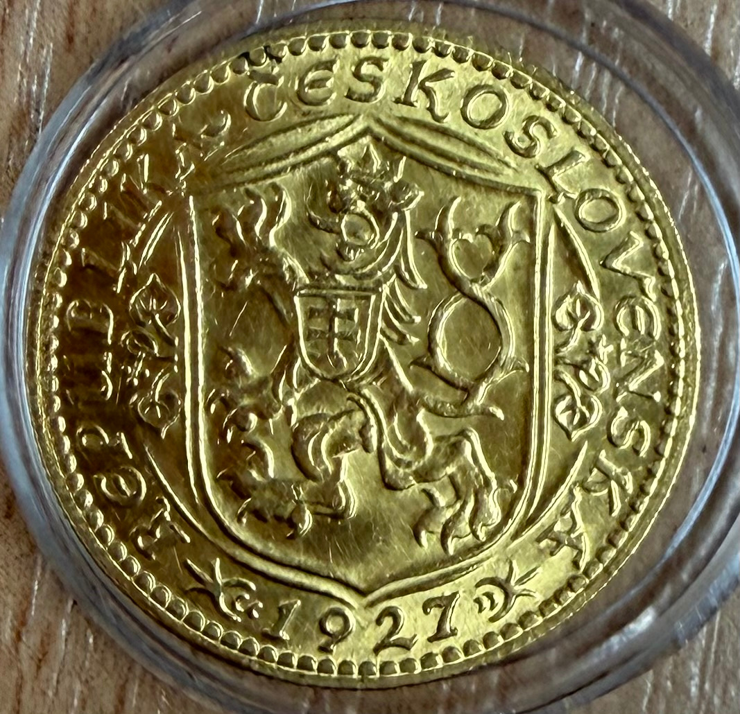 Svatováclavský dukát 1927 hezký sbírkový kus - 2