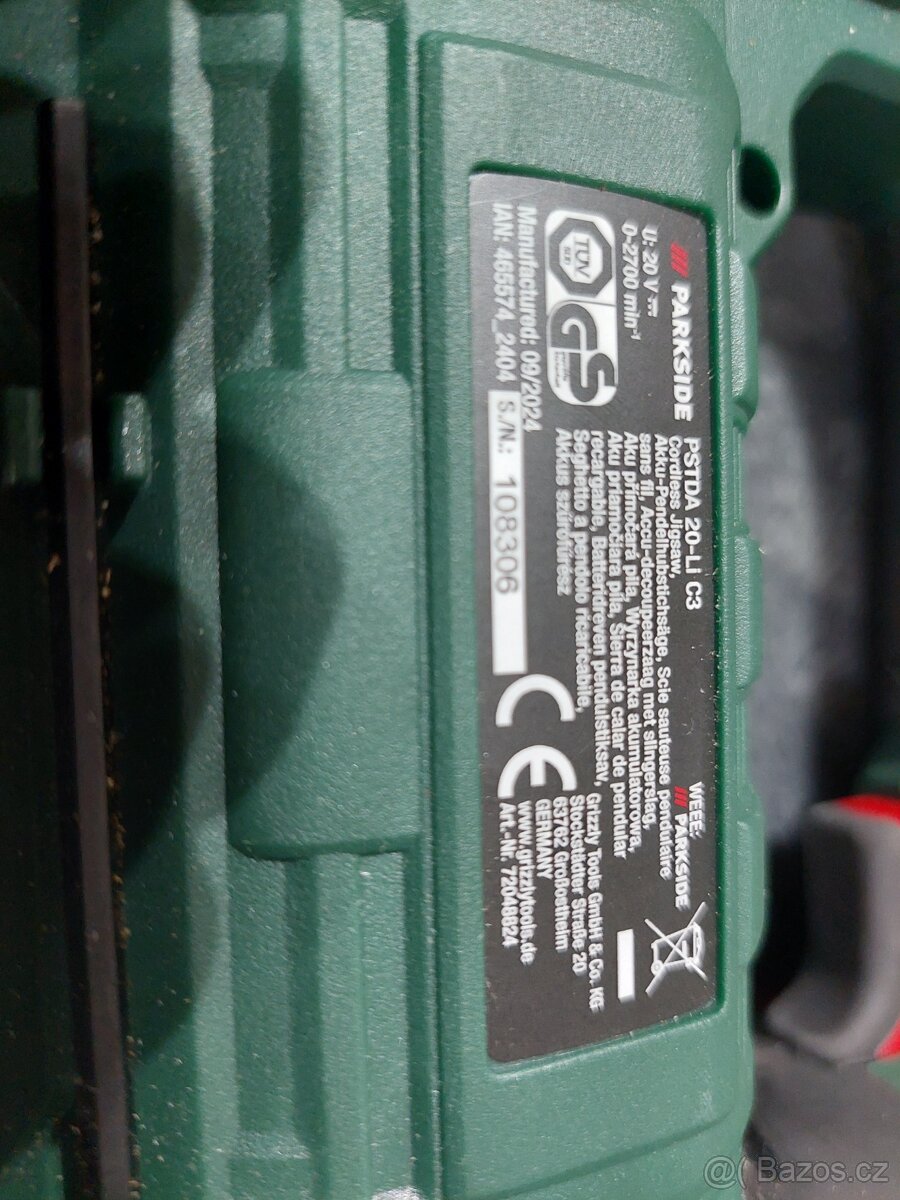 Přímočará aku pila Parkside - 2