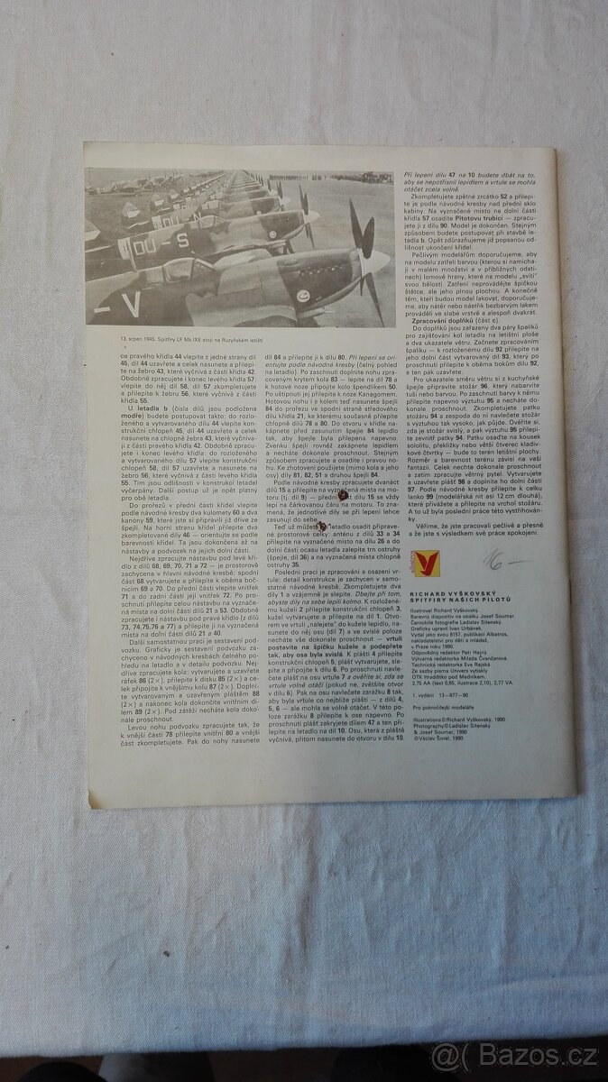 Plastické vystřihovánky Spitfiry našich pilotů - 2