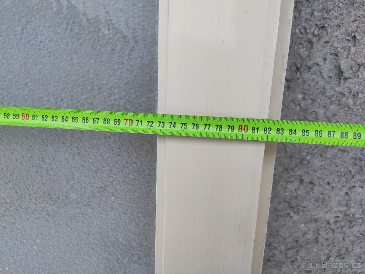 Dřevěné dveře bílé 80 x 200 cm - 2