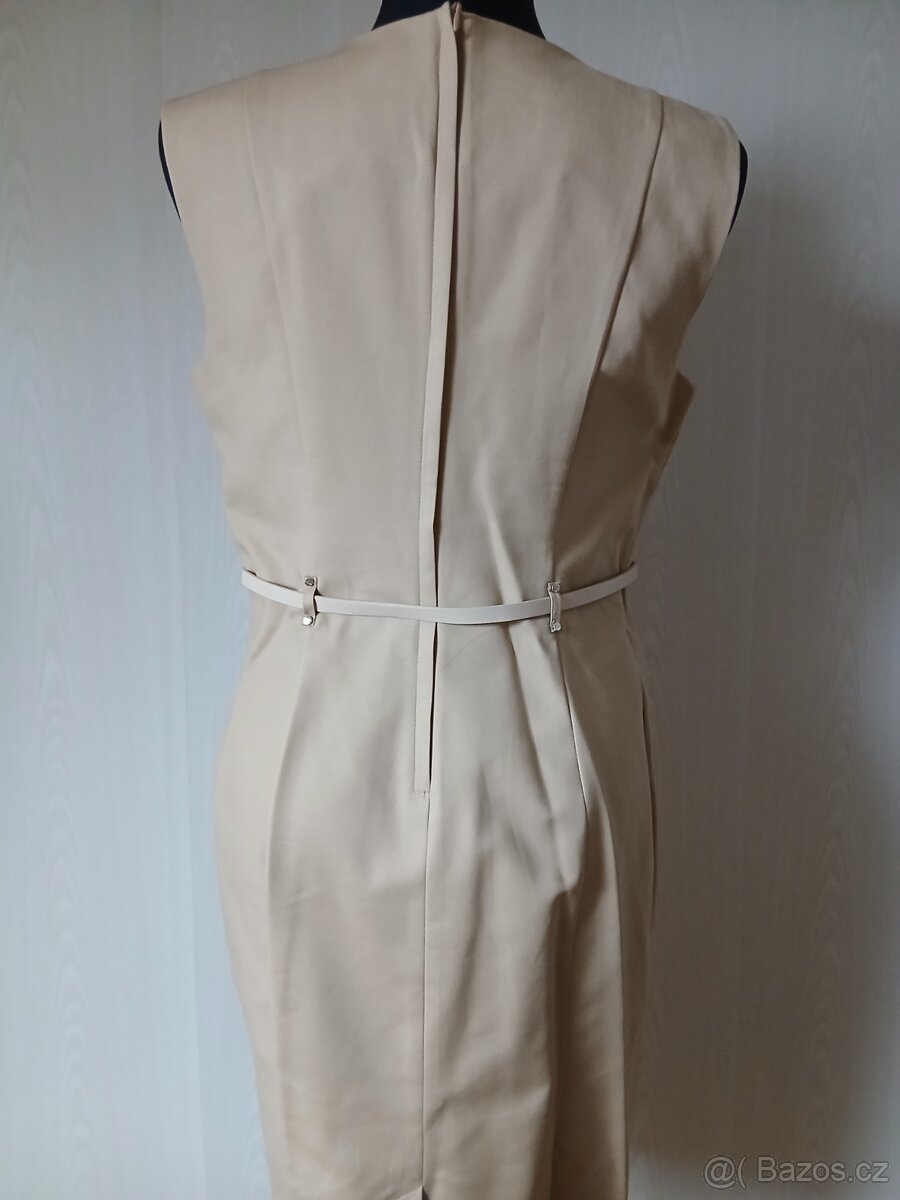 Nové béžové šaty orsay - 2