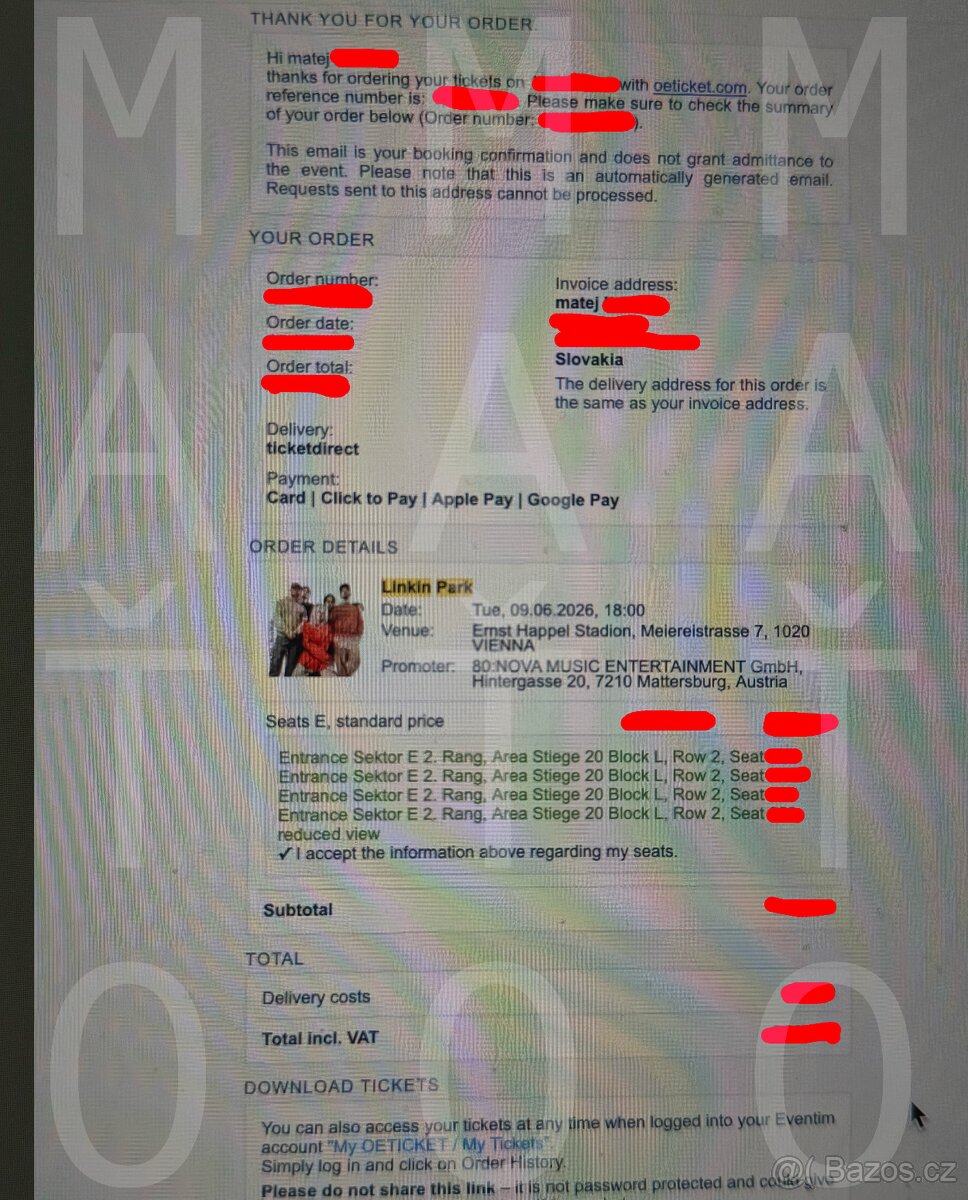 Linkin Park Vieden 9.6.2026 - 2