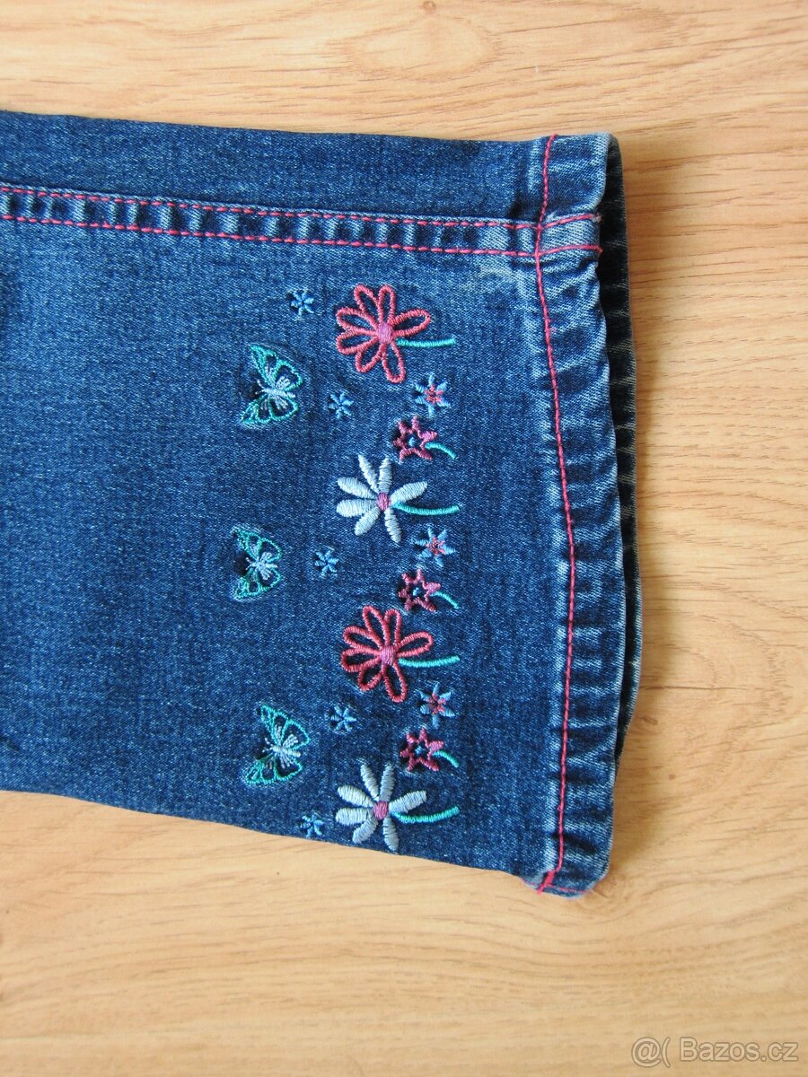 Dívčí rifle (džíny) velikost 122 - 2