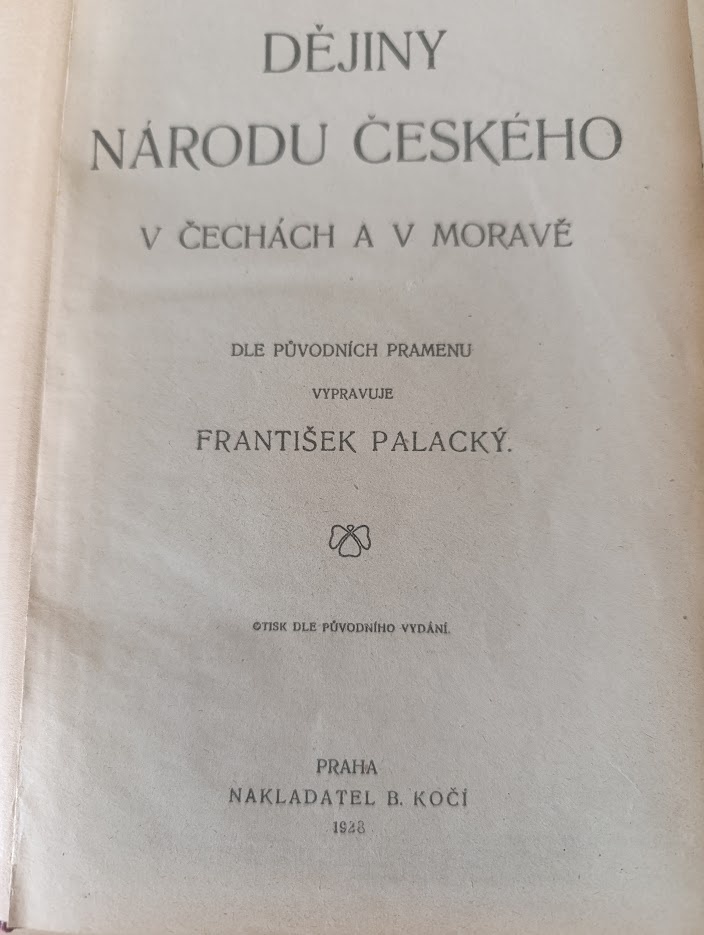 Prodám Dějiny národu českého - 2