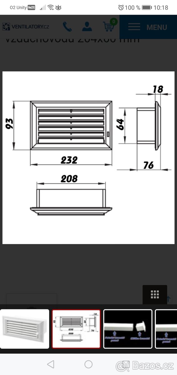 Větrací mřížka - 2