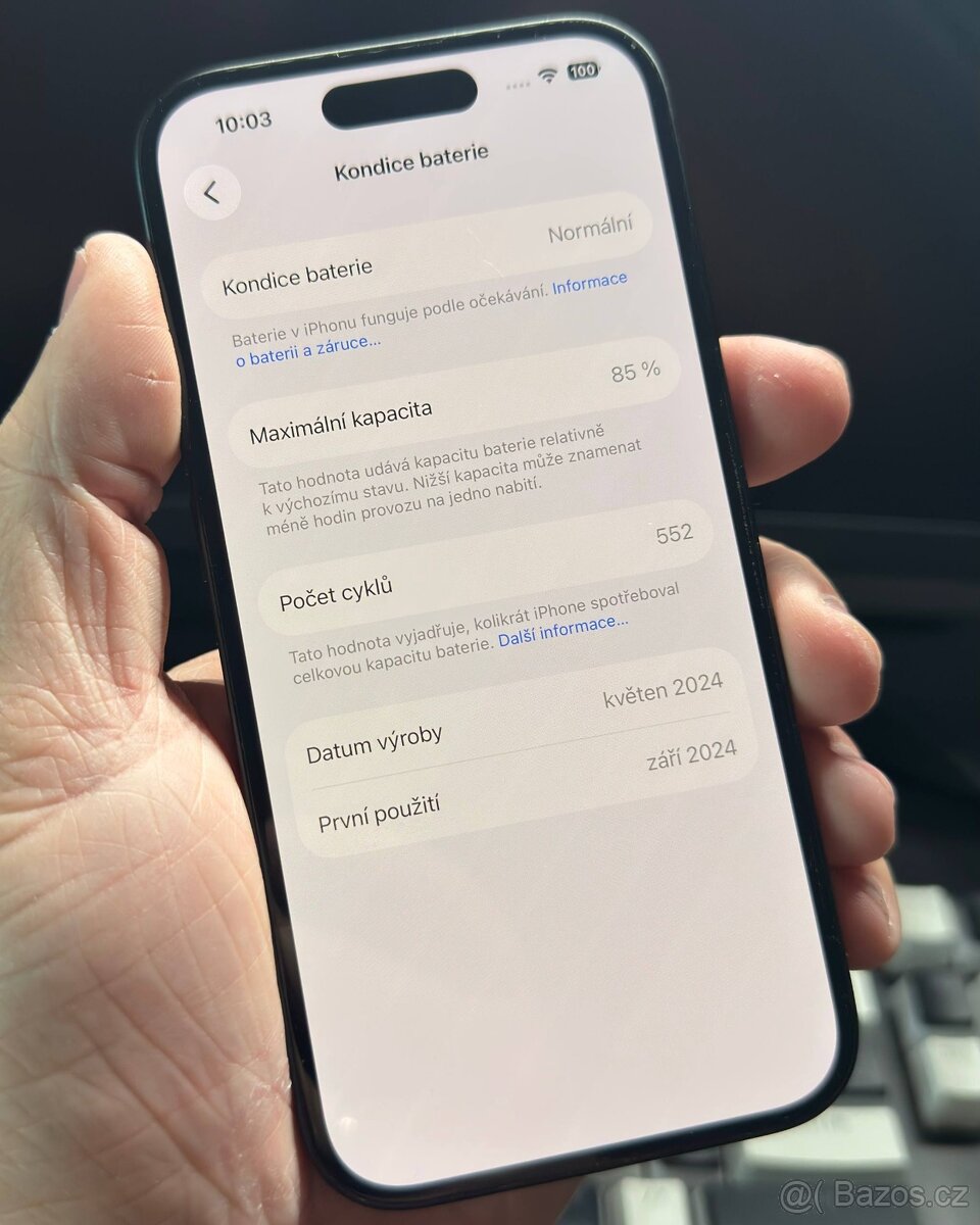 iPhone 15 256 GB Space Gray (A+ stav) - 2