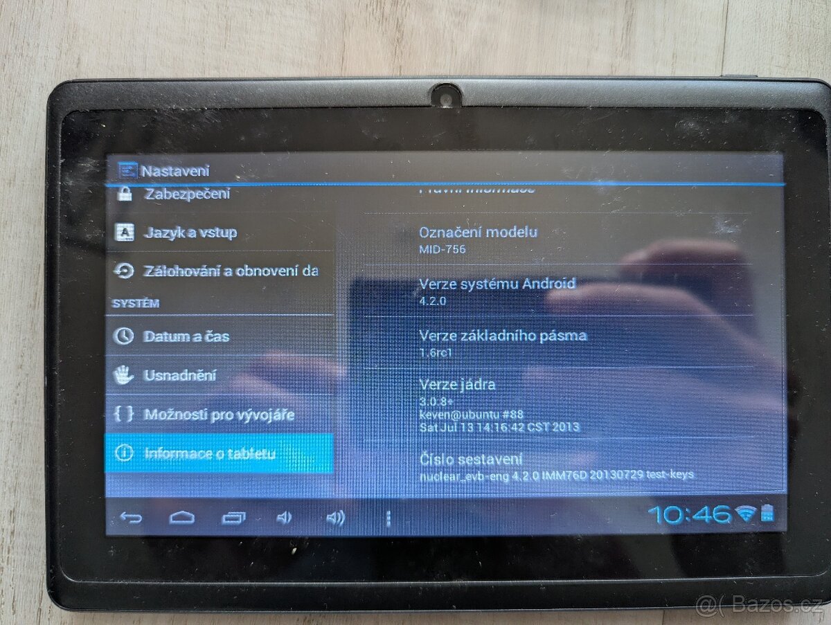Prodám tablet MID-756 - 2