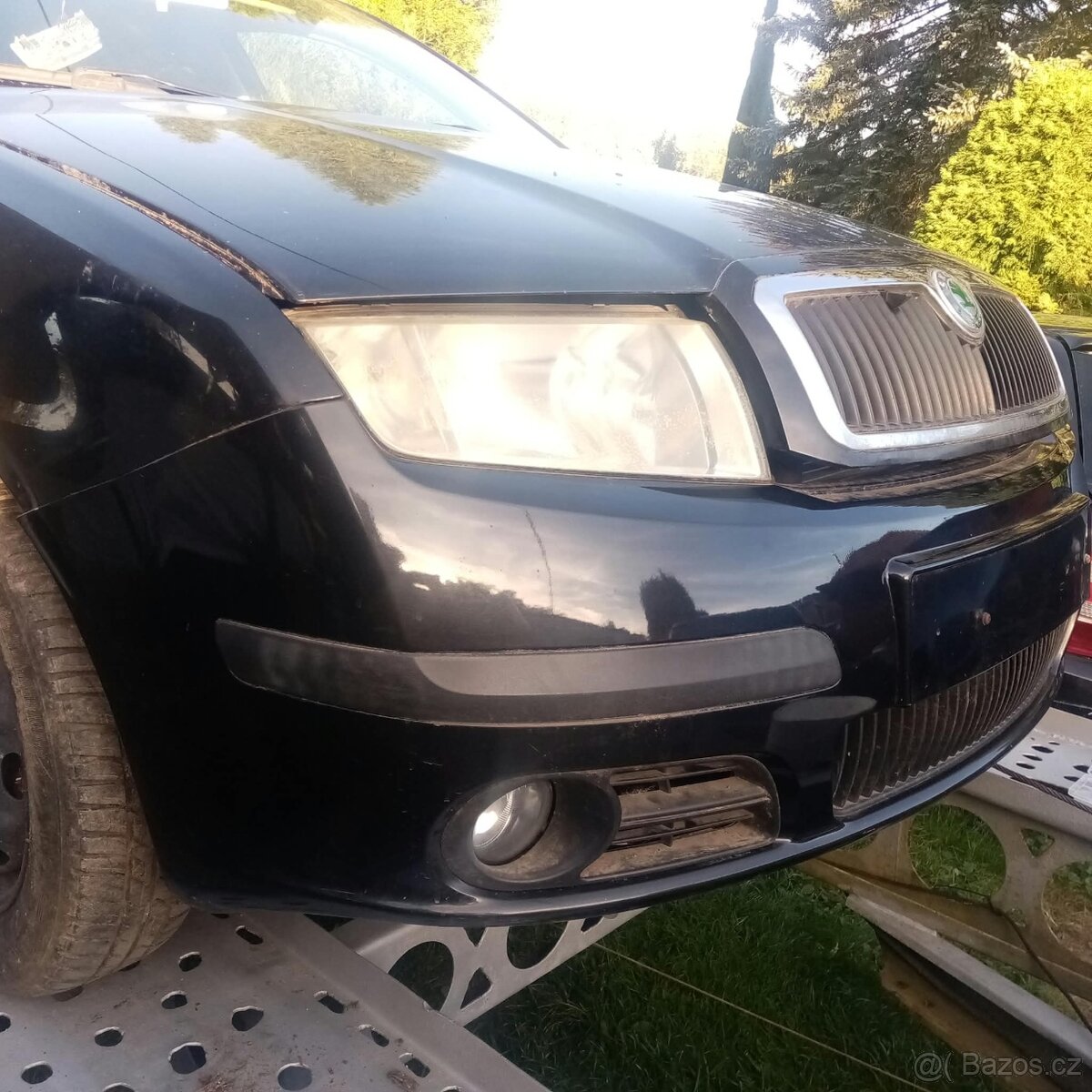 Škoda Fabia 1 - facelift přední nárazník, černá - 2