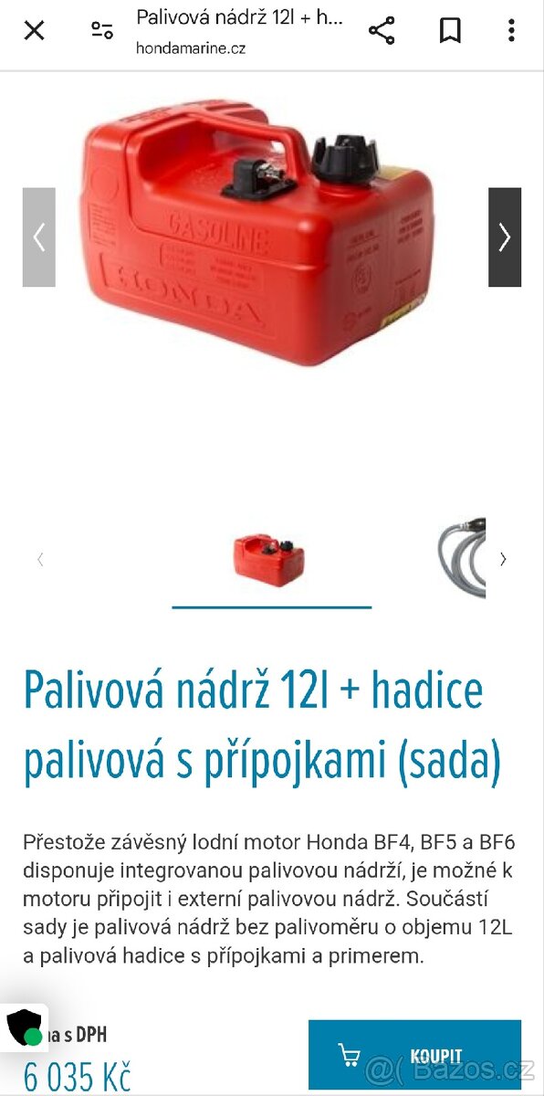 LODNÍ MOTOR - NOVÉ NÁDRŽE ORIGO HONDA I JINÉ - 2