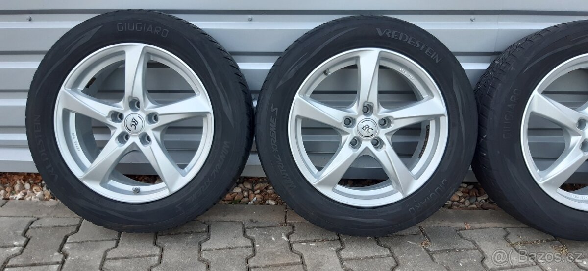 Alu sadu 5x112 r17 RC vw Tiguan zimní pneu - 2