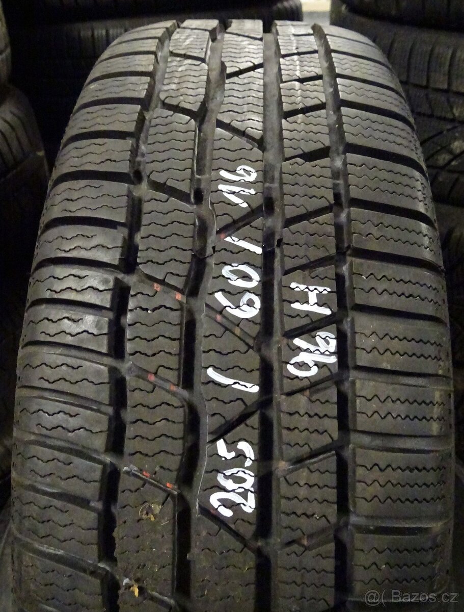 Zimní pneu Continental, 205/60/16 96H, 2 ks, 9 mm - 2