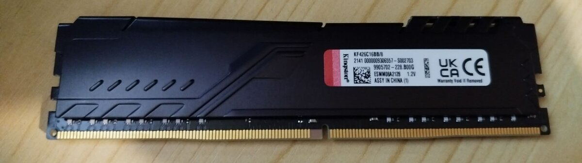 Operační paměť Kingston FURY Beast Black DDR4 8GB 2666MHz CL - 2