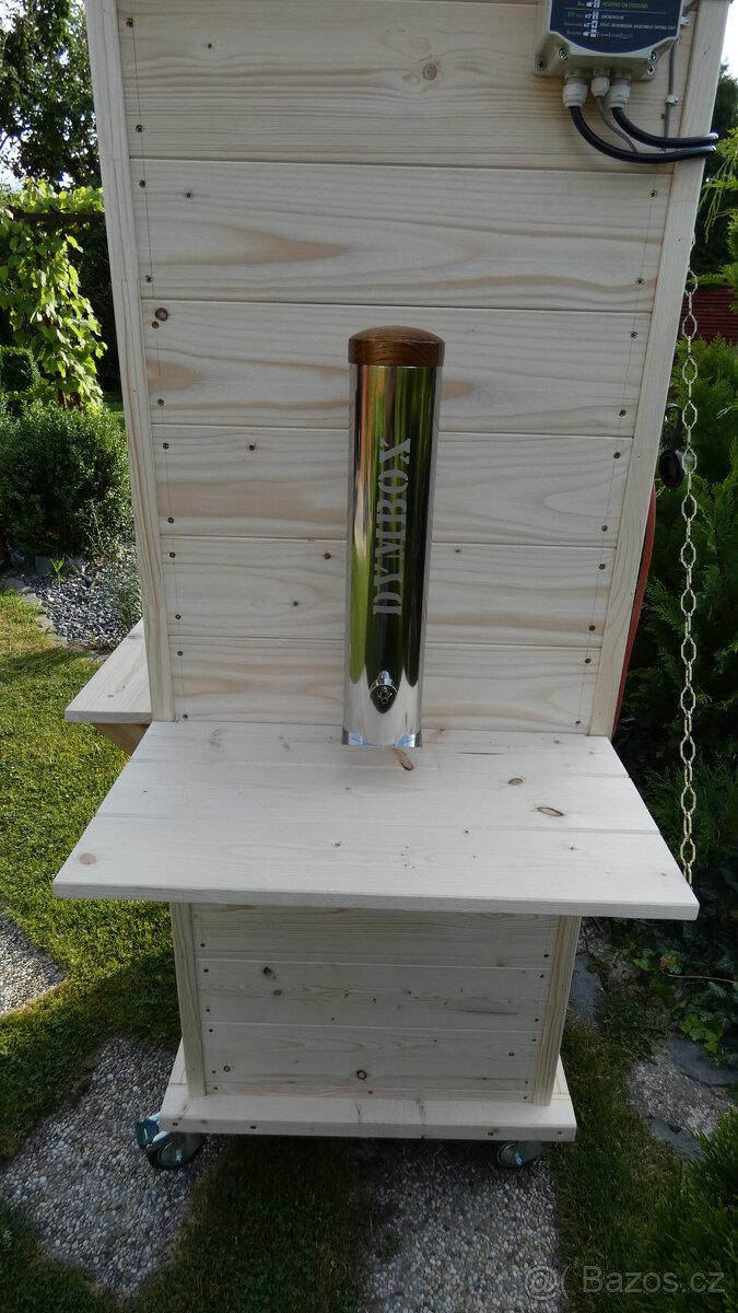 RETRO Elektrická dřevěná udírna s DYMBOXEM - 2