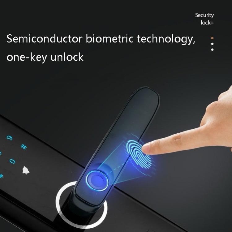 Poloautomatický zámek vchodových dveří/otisk prstu/kód/2xkar - 2