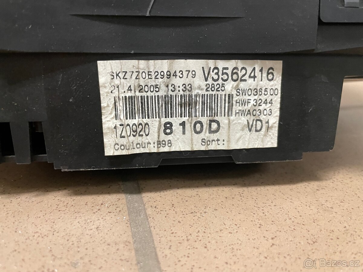 Tachometr Octavia 2 1.9 TDI - 2