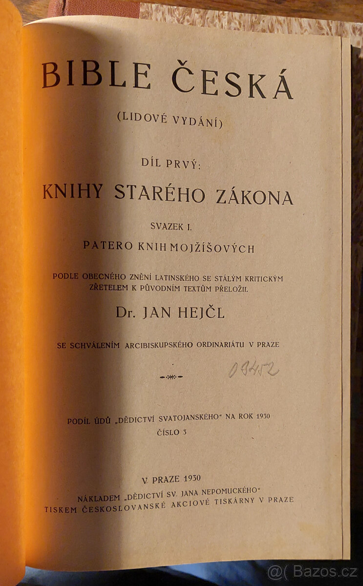 Starý zákon - lidové vydání - 2