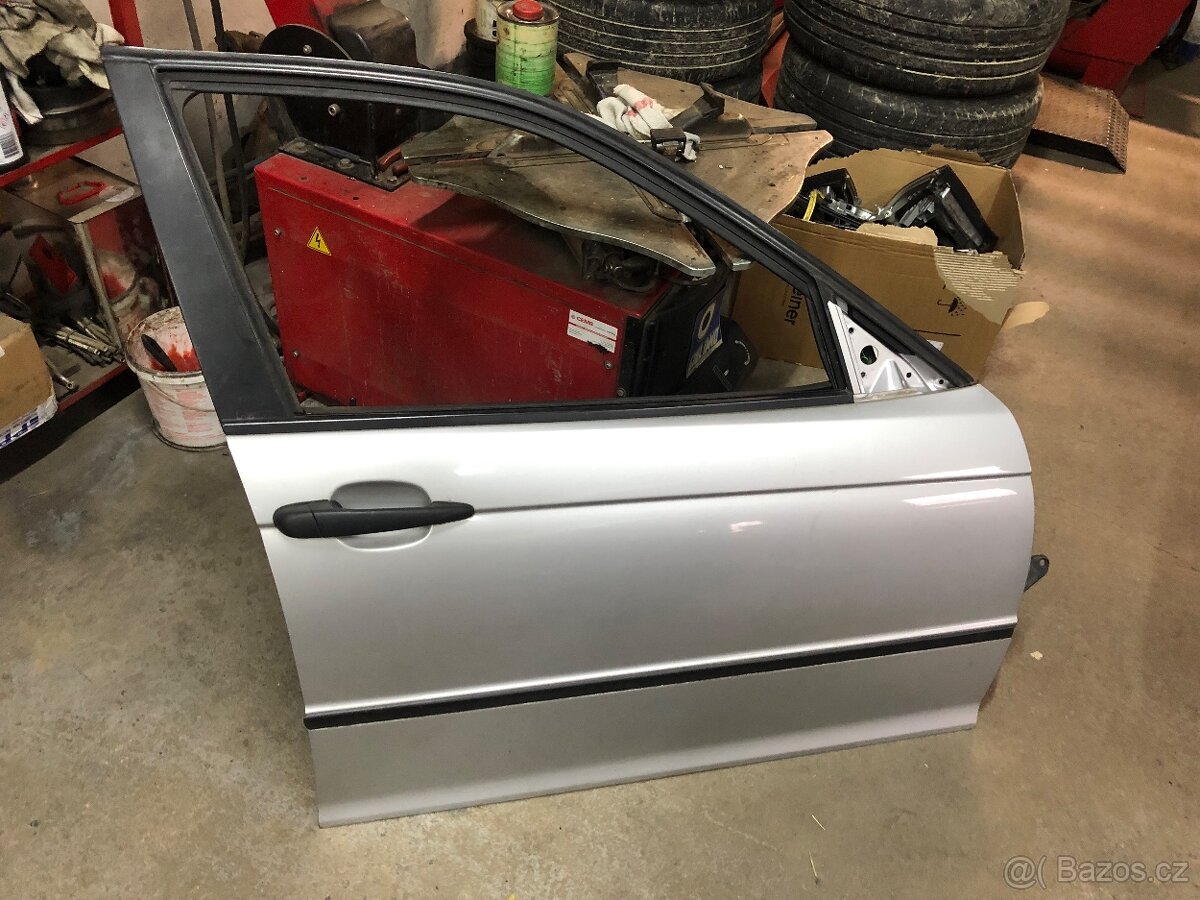 E46 přední pravé dveře, sedan, titansilber - 2
