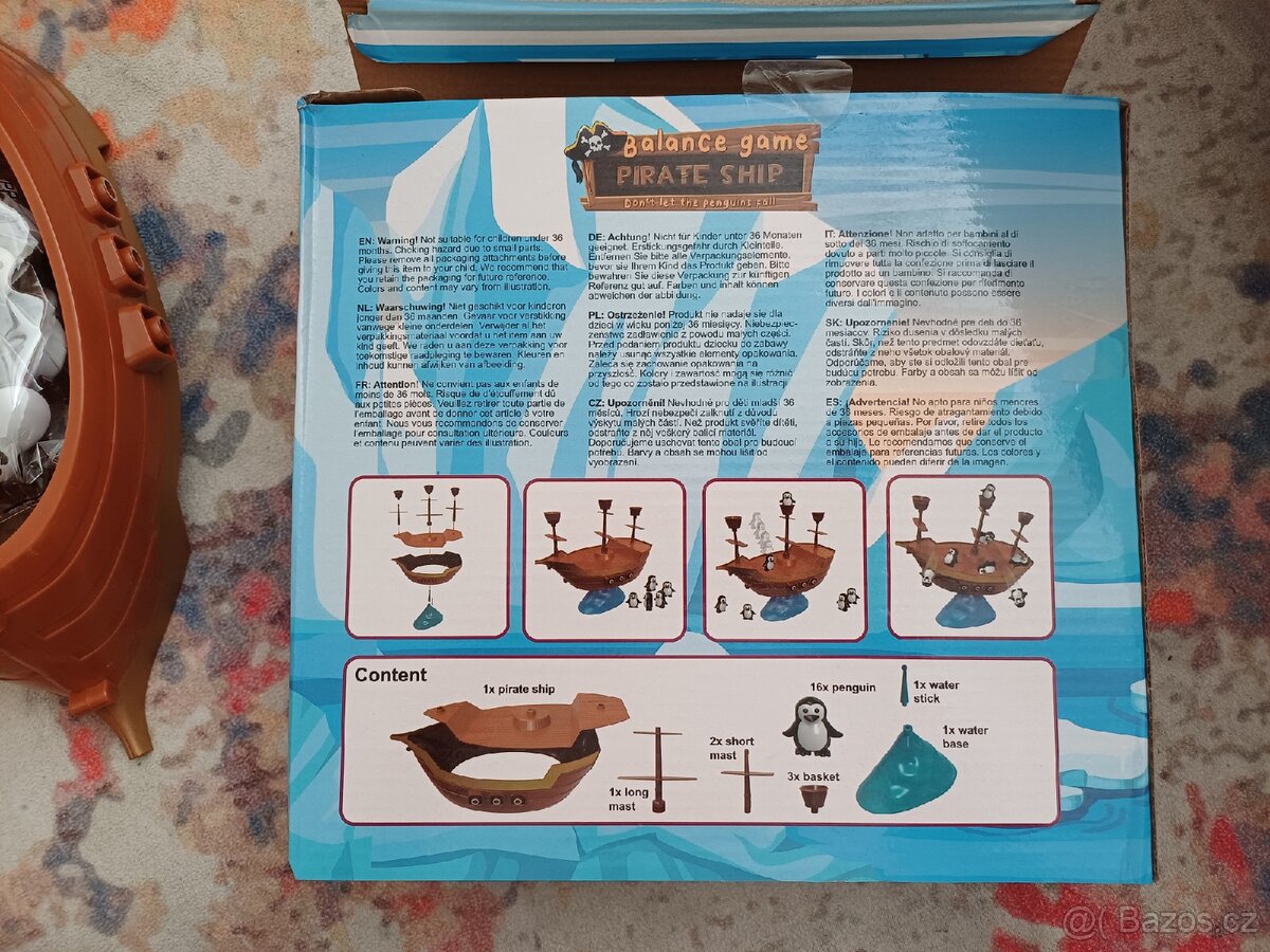 Balanční hra Pirátská loď a tučňáci - 2