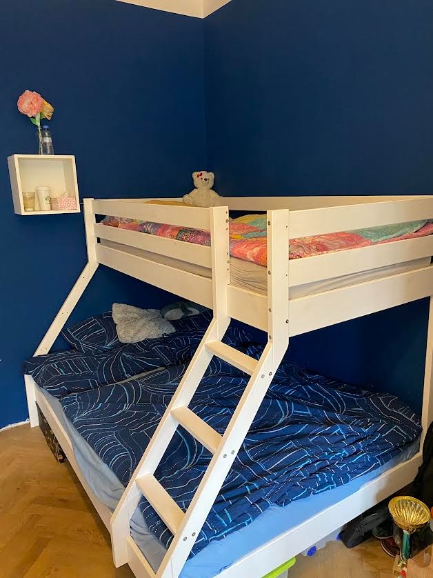 Bílá patrová postel - 2