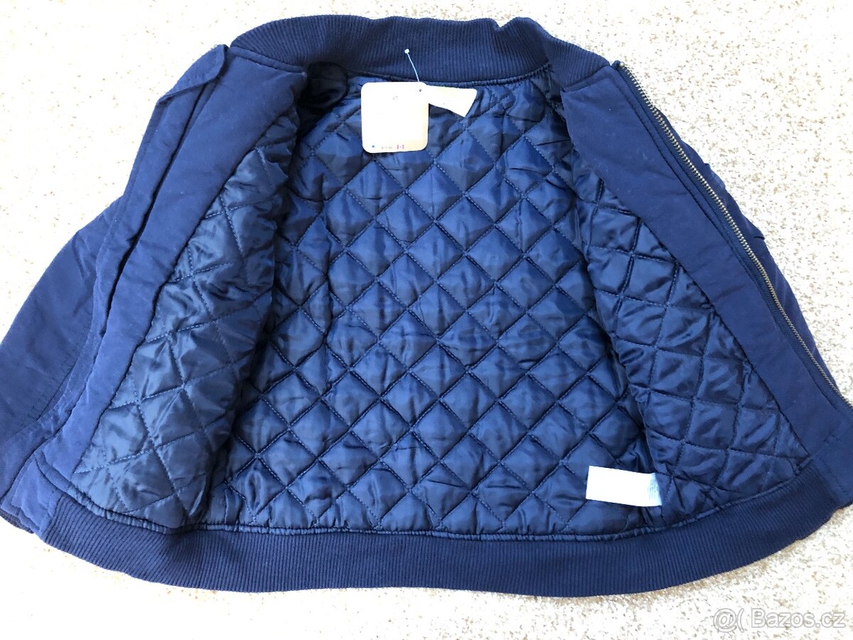 NOVÁ klučičí bunda 98/104, teplejší na jaro/podzim - 2