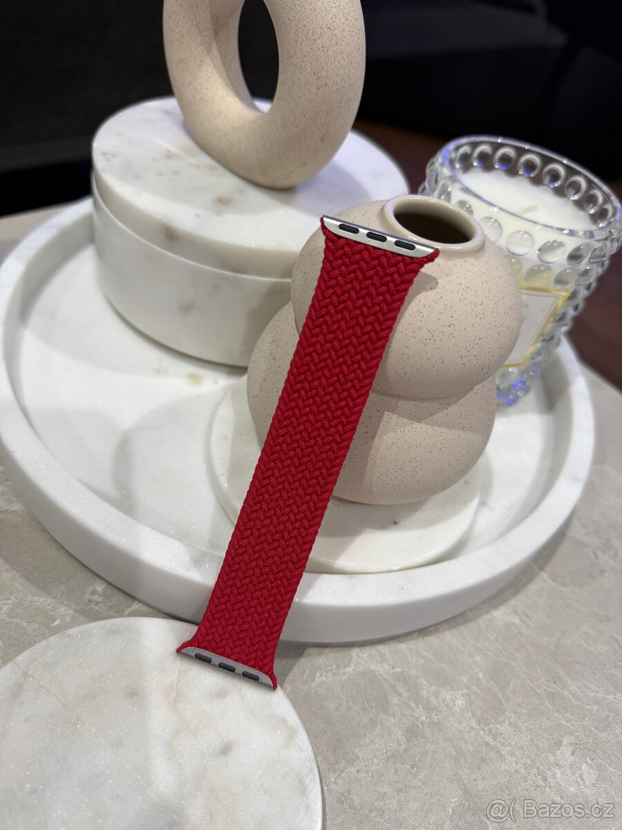 Luxusní, červený pásek na hodinky Apple Watch - 2