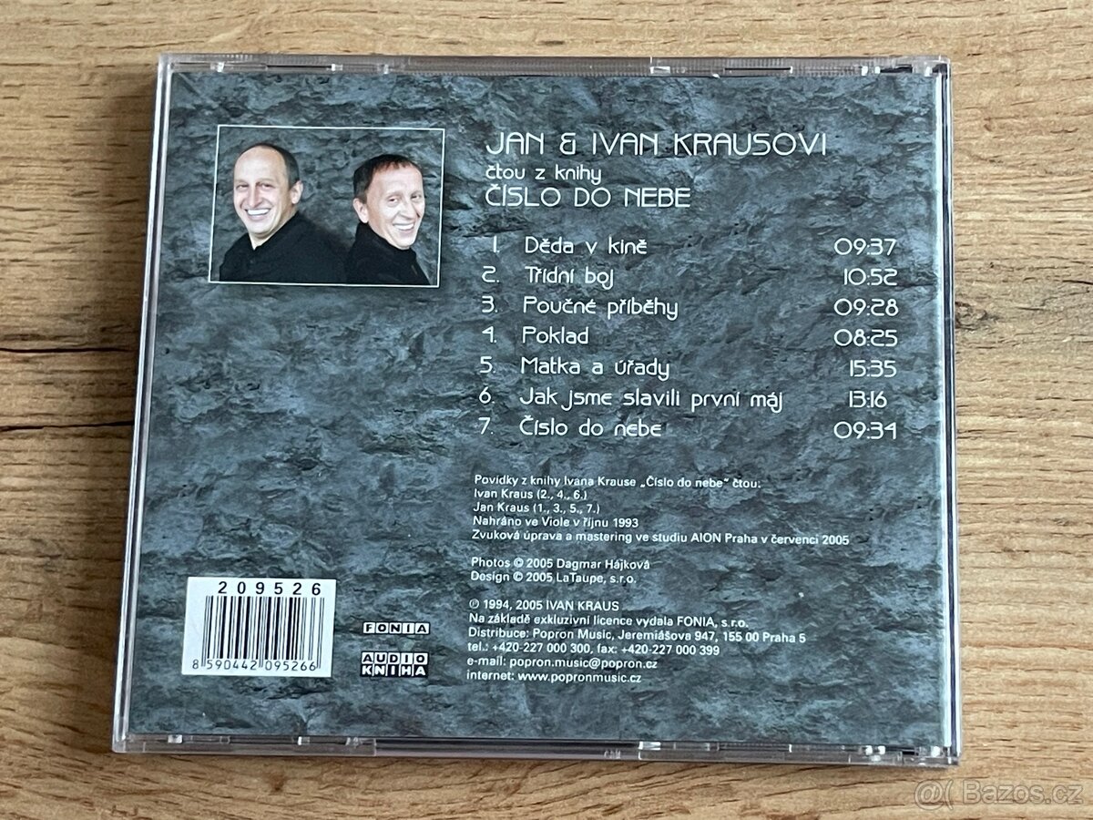 CD – Jan & Ivan Krausovi – Číslo do nebe – nové - 2