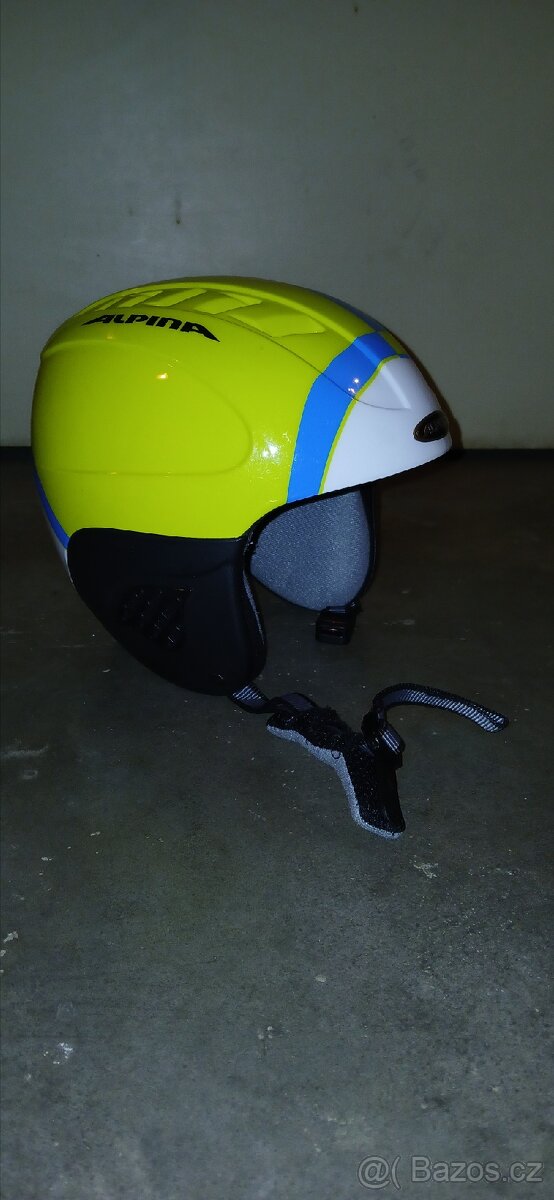 Dětská přilba na lyžování obvod 48-52cm zeleno modrá - 2