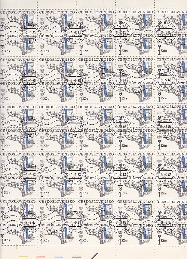 Ražené ČSSR kat.č. 2601 - tiskový list - 2