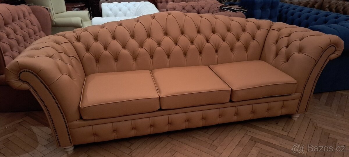 Chesterfield Lux. Nový kožený - 2