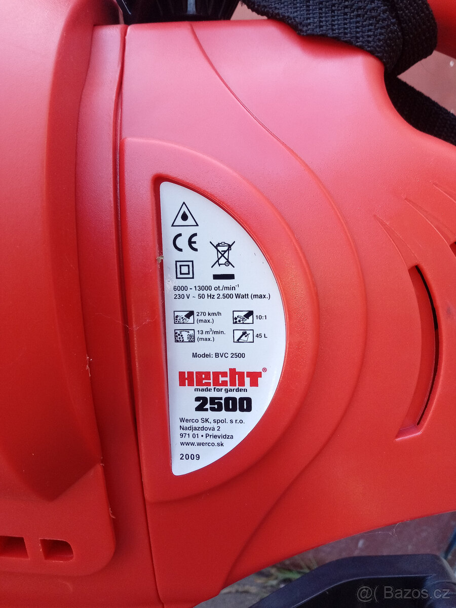 vysavač/foukač HECHT model BVC 2500 - 2