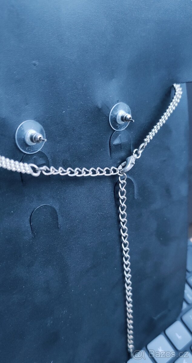 Elegantní sada náhrdelník a náušnice – jako nové - 2