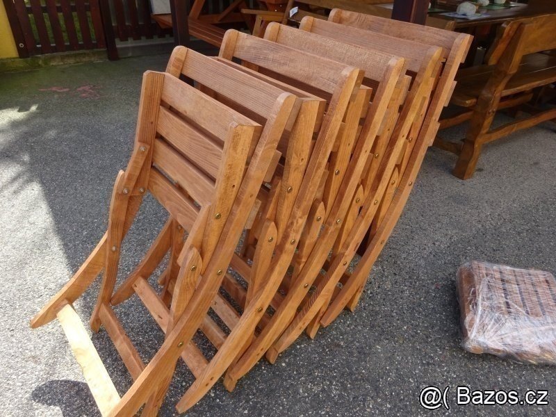 Levný zahradní nábytek 6+1 dub 238 - 2