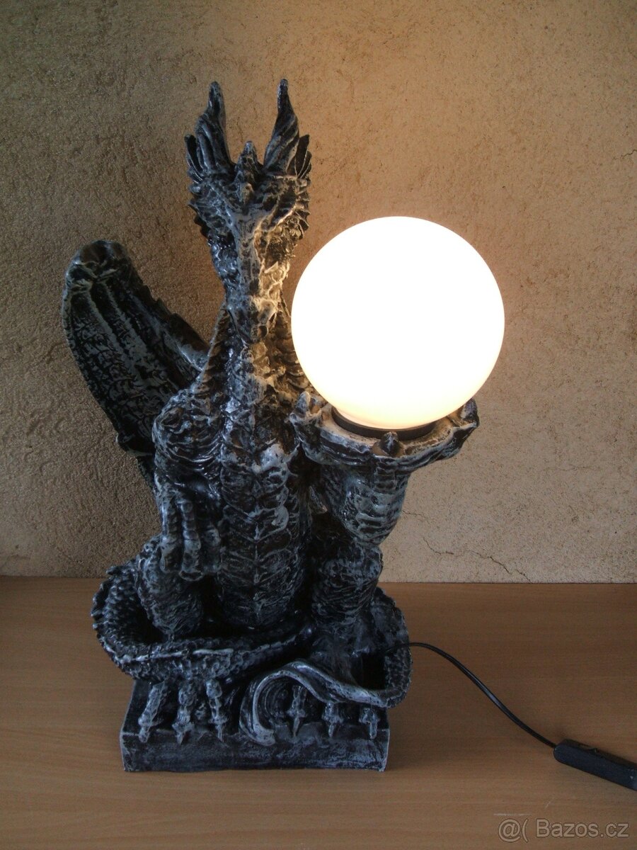 Velká dekorativní lampa-drak - 2
