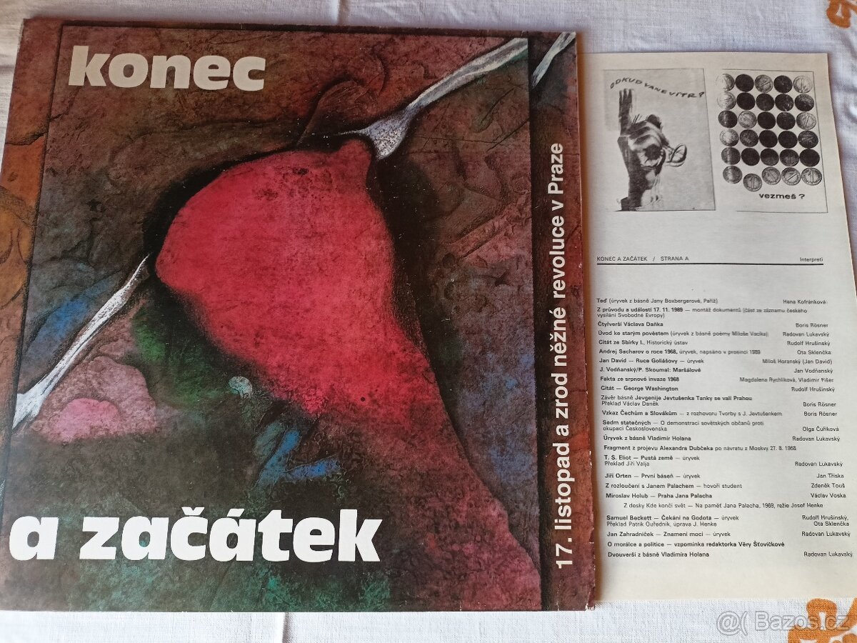 Vinylová deska - Konec a zacatek - 17.listopad - 2
