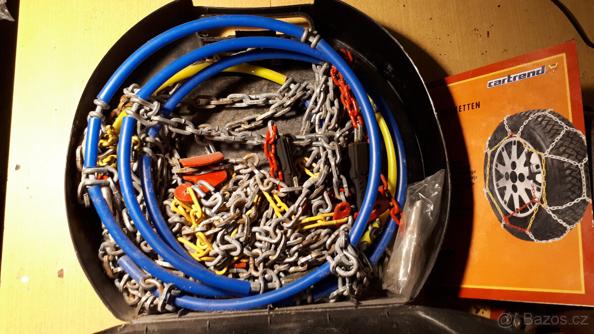 Sněhové řetězy od 13" do 16", startovací kabely zimní výbava - 2