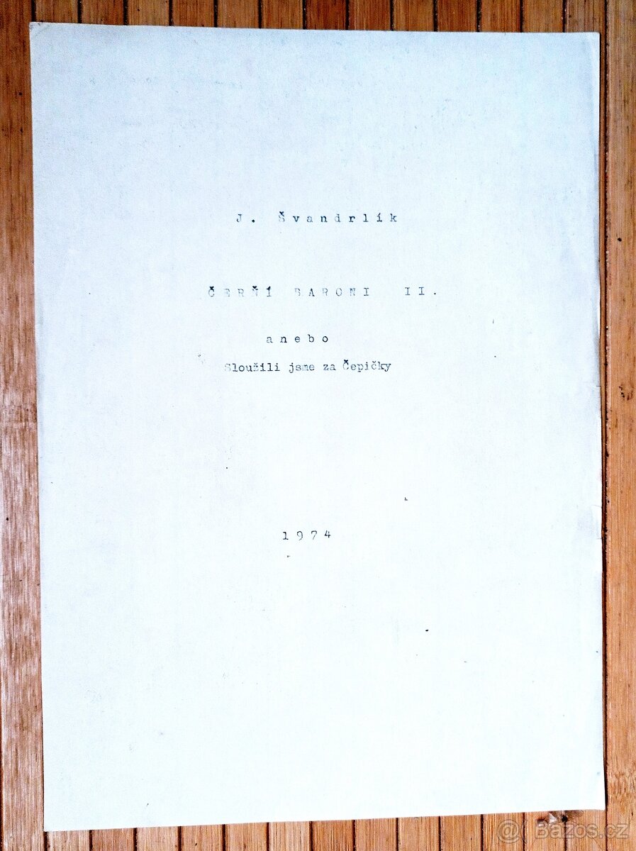 Černí baroni - J. Švandrlík r.1974 - 2