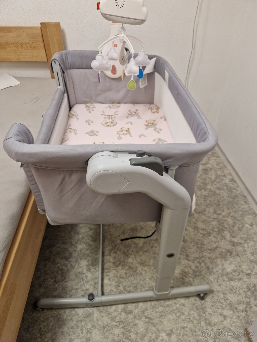 CHICCO Postýlka Next2Me Magic Evo - Grey Mist - 2