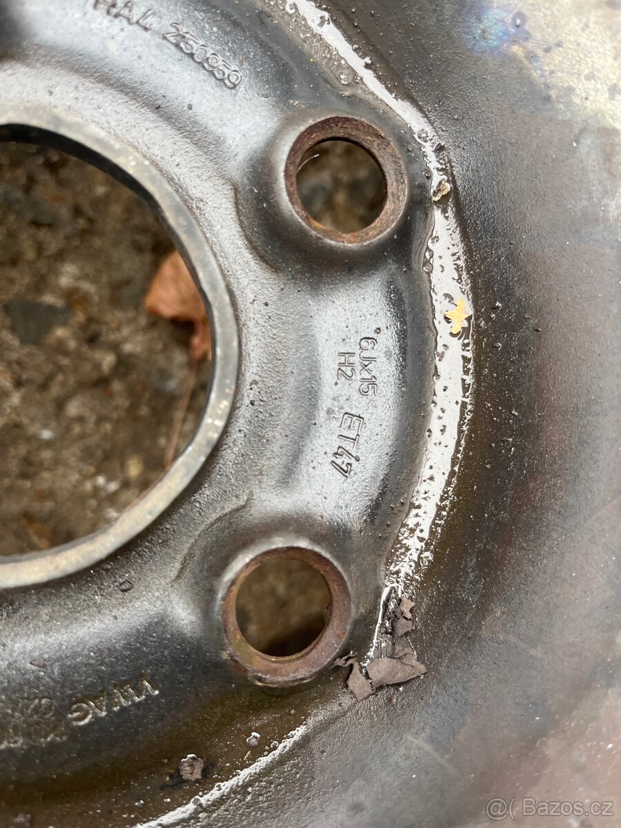 Plechové disky 6Jx15 ET47 5x112 - 2