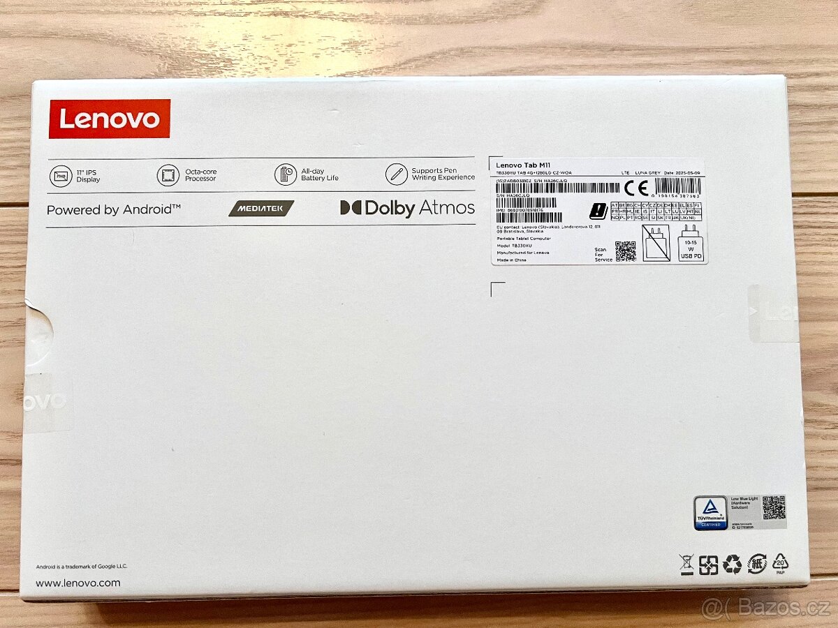 Lenovo TAB M11 (TB330XU) 8/128 GB LTE – nový, zabalený - 2