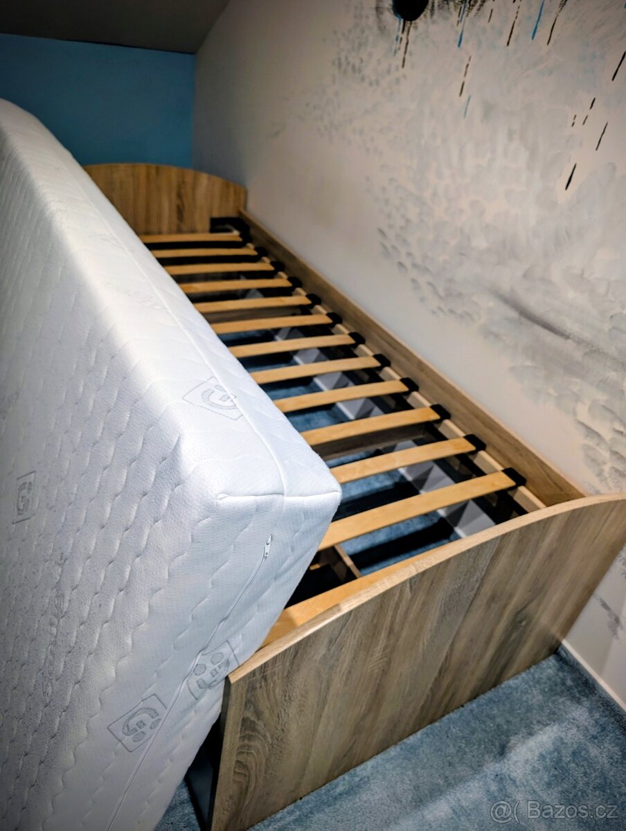 Postel 90x200 s úložným prostorem - 2